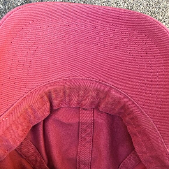 GAP Baseball Hat Men's Adjustable Cap Red 100% Cotton Blank Plain - Picture 4 of 5